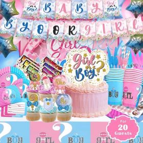 Gender Reveal Party Decorations; 339pcs Birthday Party Supplies Children Birthday Party Decorations for Children