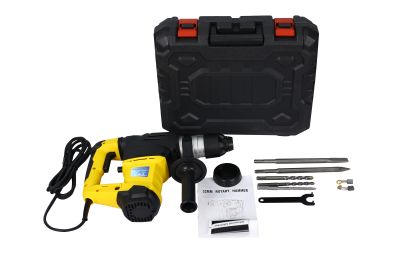 Professioinal Quality 1-1/4' SDS-Plus Heavy Duty Rotary Hammer Drill 13 Amp - Vibration Control, 3 F
