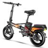 Electric Bike 400W Electric Commuter Bikes;  Folding Mini Ebike 14'' Electric Bicycle with 48V 20Ah Battery;  21MPH Adults/Teens City E Bike