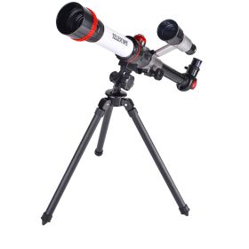 HD Astronomical Telescope Children Students Toys Gift Stargazing Monocular Teaching Aids for Science Experiment Simulate/Camping (Ships From: China, Color: Red)